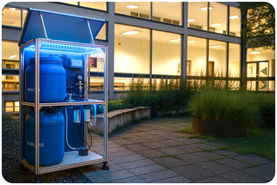 Pilotanlage zur Regenwassernutzung an der Universität gestartet